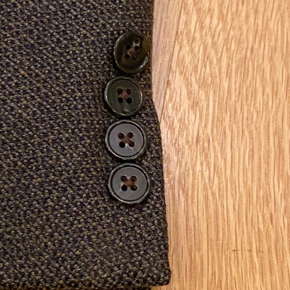 Joseph Abboud Mens Brown Textured Weave Blazer / Size See Measurements - Picture 5 of 11